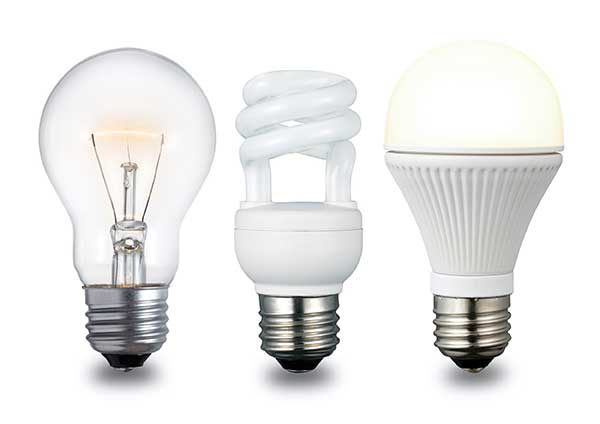 Energy-Efficient CFL Incandescent Light Bulbs - LED image