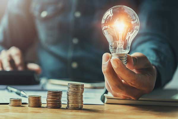 Light Bulbs Efficiency for Saving Money Photo