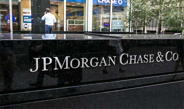 Green Business and Oil Wells Financing | JP Morgan Sign