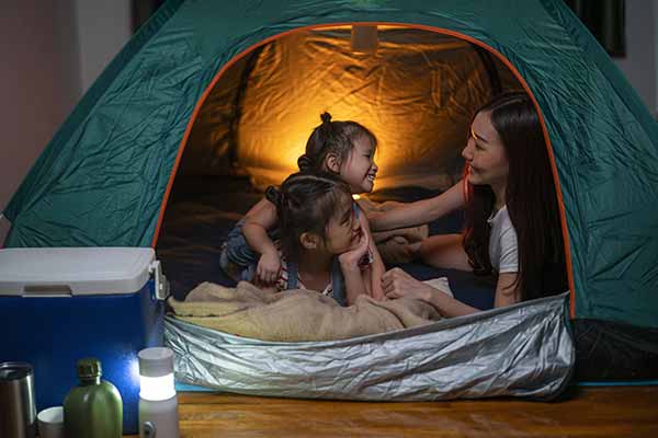 Power Outage Preparedness | Children in Tent