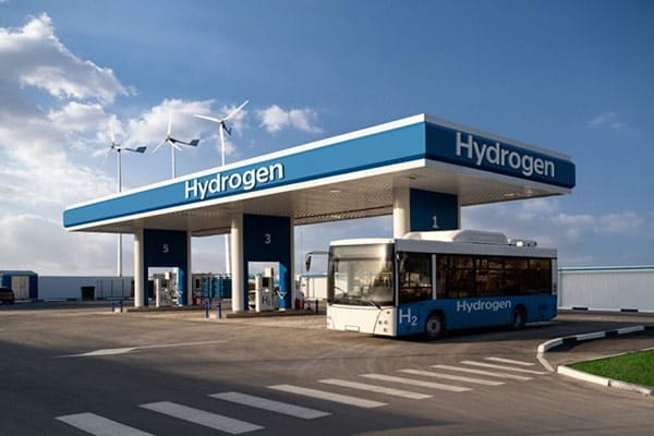 Electrolysis Hydrogen Station Fuel Fill Up